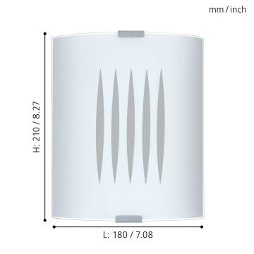 Eglo - Loft-/væglampe 1xE27/60W