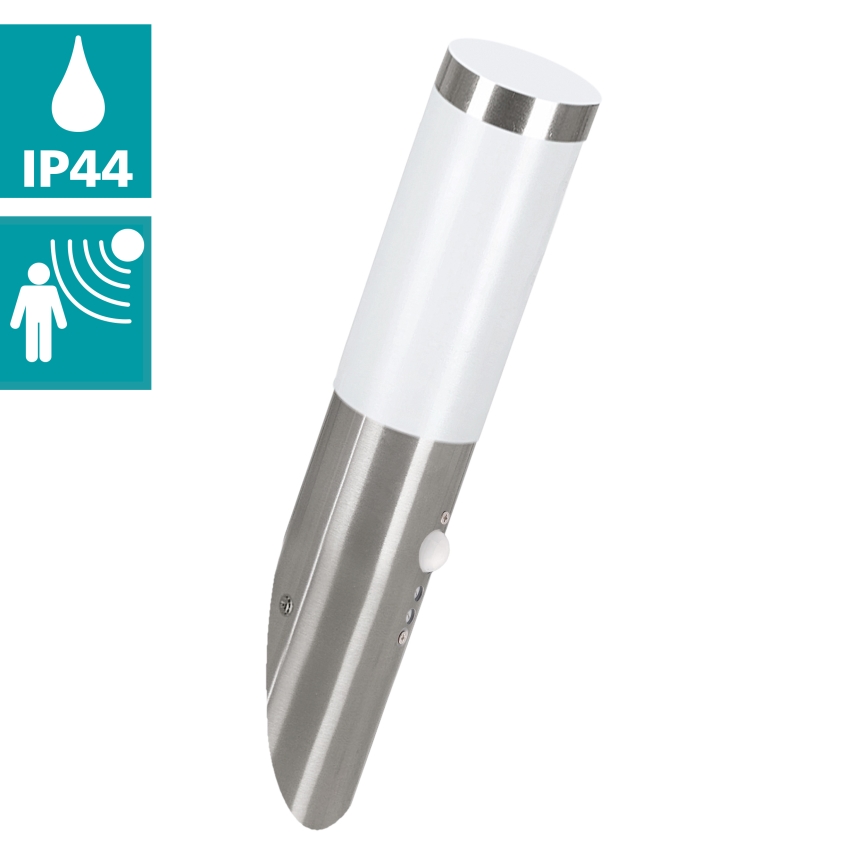 EGLO - Udendørs sensor væglampe 1xE27/15W IP44