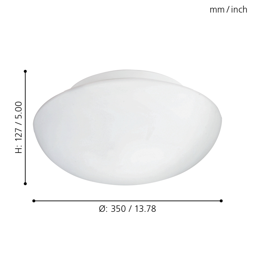 Eglo - Loftlampe 2xE27/60W/230V