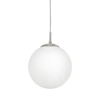 EGLO - Pendel 1xE27/60W/230V diameter 25 cm hvid