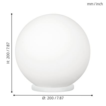 EGLO - Bordlampe 1xE27/60W/230V diameter 20 cm