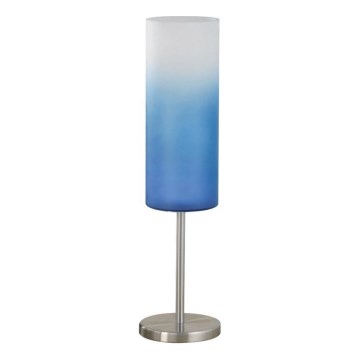 Eglo 85999 - Bordlampe TROY BLÅ 1xE27/100W/230V blå