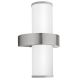 Eglo - Udendørs væglampe 2xE27/60W sølvfarvet/hvid IP44