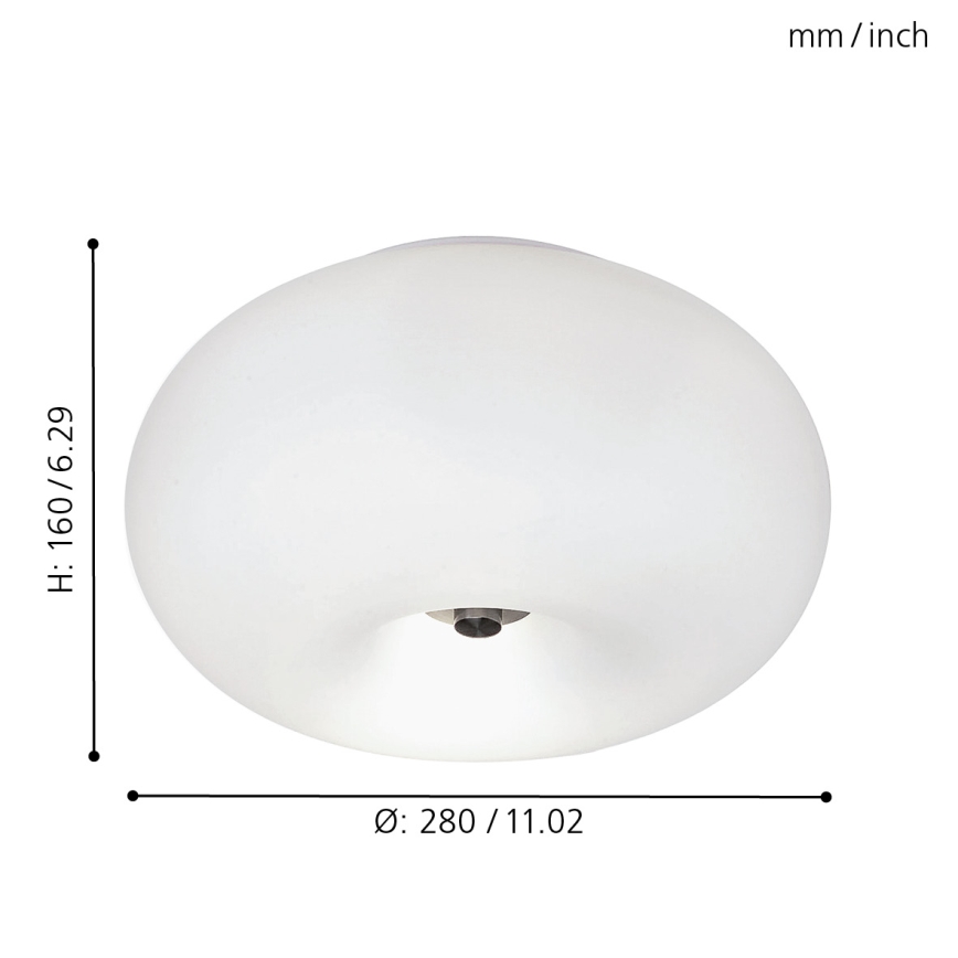 EGLO - Loftlampe OPTICA 2xE27/60W diameter 28 cm