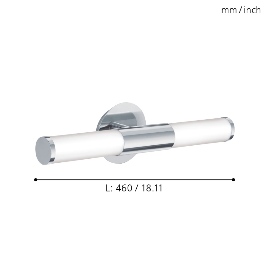 Eglo - Badeværelses væglampe 2xE14/40W/230V IP44