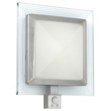 EGLO 88163 - Udendørs væglampe med sensor PALI 1xE27/15W + 1xLED/1,28W IP44