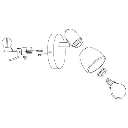 Eglo - Spotlampe 1xE14/40W