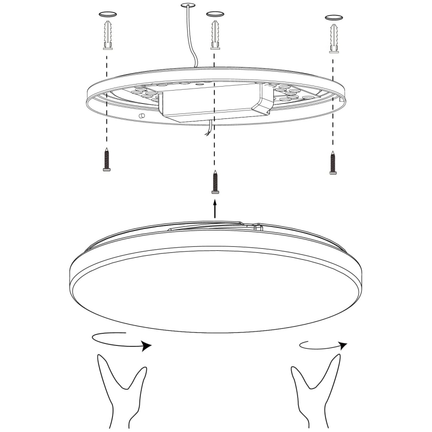 Eglo - LED loftlampe dæmpbar LED/19,2W/230V 2700-6500K ZigBee