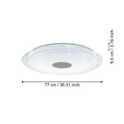 Eglo - LED loftlampe dæmpbar LED/38,1W/230V 2700-6500K ZigBee