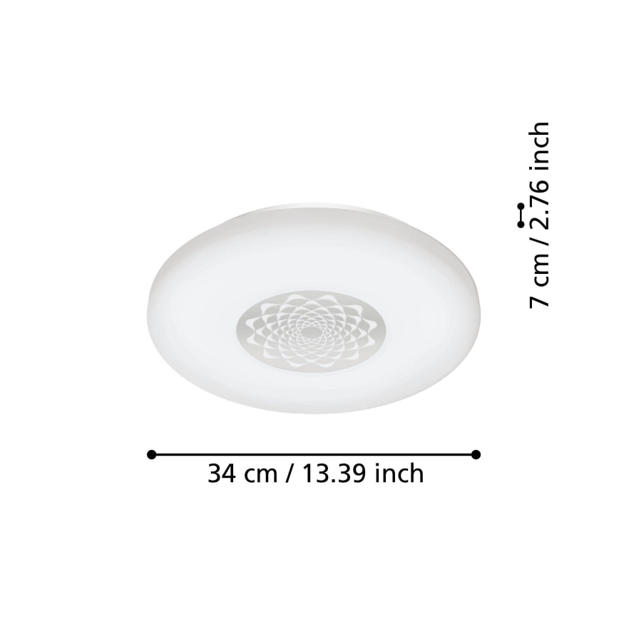 Eglo - LED dæmpbar loftlampe LED/15,6W/230V 2700-6500K
