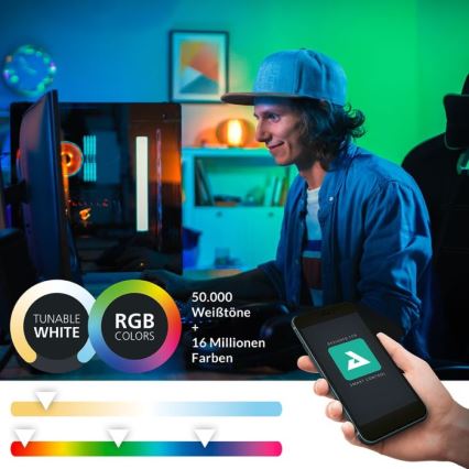 Eglo - LED RGBW Dæmpbart badeværelsesspejlbelysning 15,6W/230V IP44 ZigBee