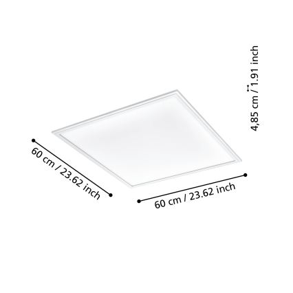 Eglo - LED loftlampe dæmpbar LED/33W/230V hvid ZigBee