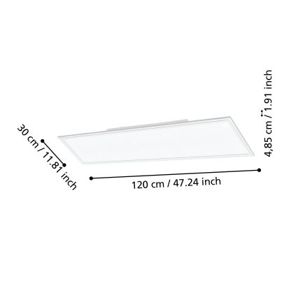 Eglo - LED loftlampe dæmpbar LED/33,5W/230V hvid ZigBee