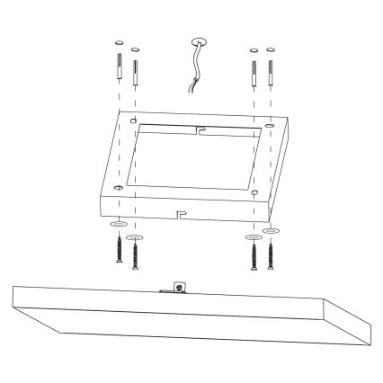 Eglo - LED loftlampe dæmpbar RGBW-farver LED/16W/230V ZigBee