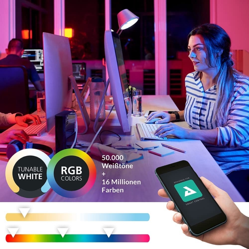 Eglo - LED væglampe dæmpbar RGBW-farver LED/16W/230V ZigBee