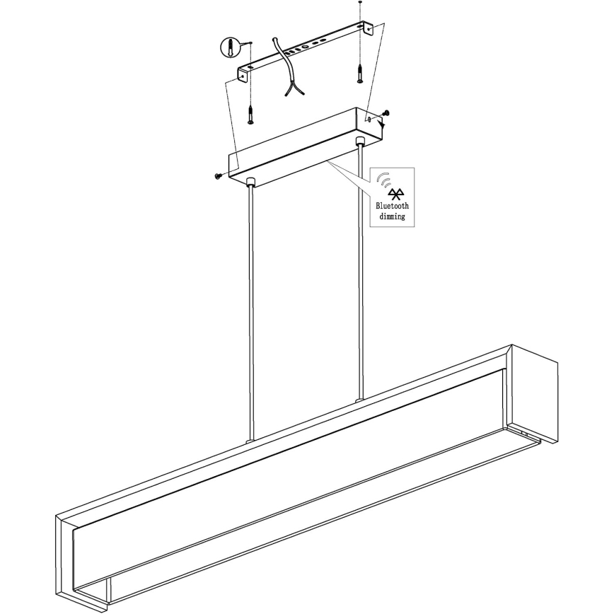 Eglo - LED pendel dæmpbar RGBW-farver LED/33,6W/230V ZigBee
