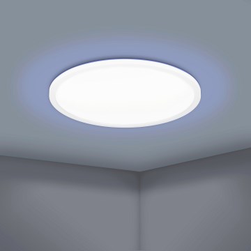 Eglo 900086 - LED loftlampe m. RGBW-farver dæmpbar ROVITO-Z LED/14,6W/230V 2700-6500K diameter 29,5 cm hvid
