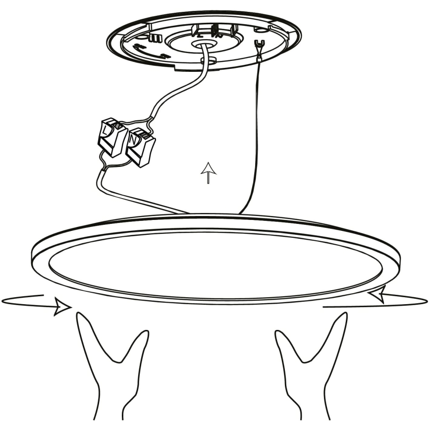 Eglo - LED loftlampe dæmpbar RGBW-farver LED/14,6W/230V sort ZigBee