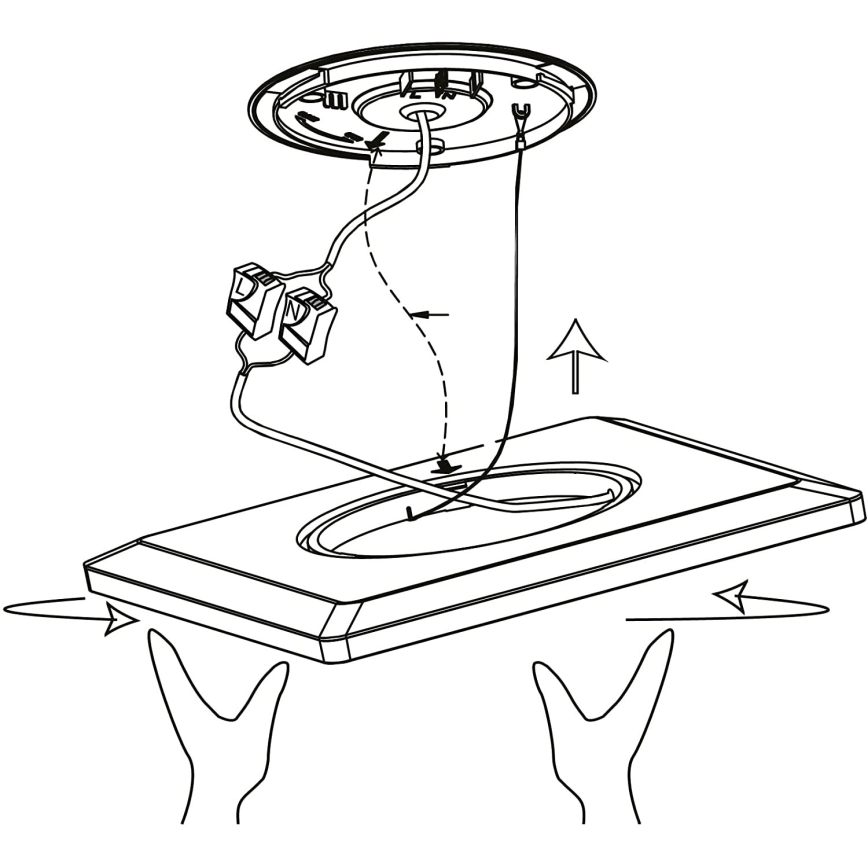 Eglo 900093 - LEDRGBW dæmpbar loftlampe ROVITO-ZLED/14,6W/230V, sort