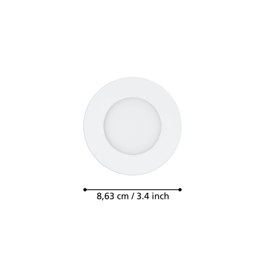 Eglo - SÆT 3xLED Indbygningslampe dæmpbar FUEVA-Z  LED/2,8W/230V IP44