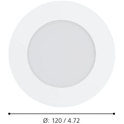 Eglo - LED badeværelseslampe dæmpbar LED/5,4W/230V IP44 ZigBee