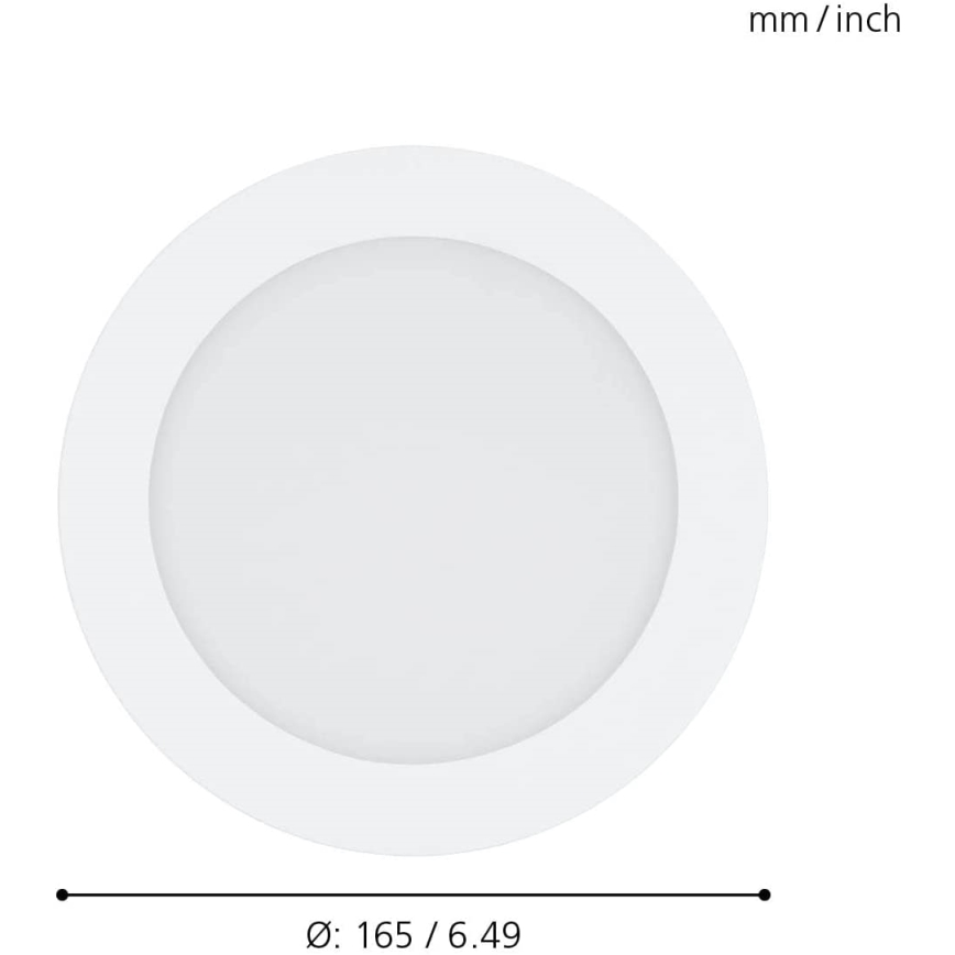 Eglo - LED indbygningslampe til badeværelse dæmpbar LED/10,5W/230V IP44 ZigBee