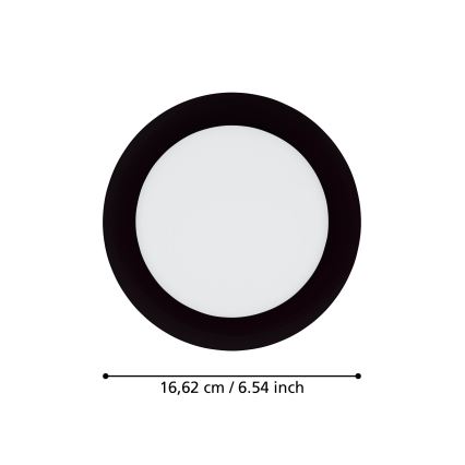 Eglo - LED indbygningslampe til badeværelse dæmpbar LED/10,5W/230V 2700-6500K IP44 ZigBee