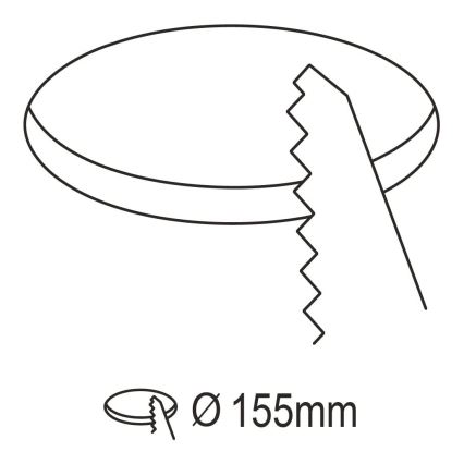 Eglo - LED indbygningslampe til badeværelse dæmpbar LED/10,5W/230V 2700-6500K IP44 ZigBee