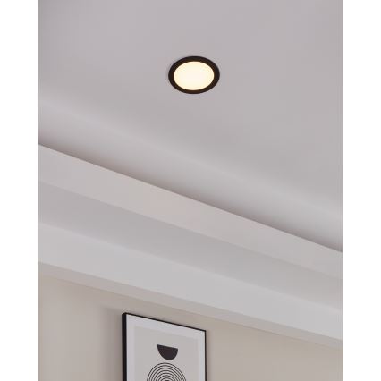 Eglo - Dæmpbar LED indbygningsspot til badeværelse LED/10,5W/230V 2700-6500K IP44 ZigBee Ø 16,5 cm