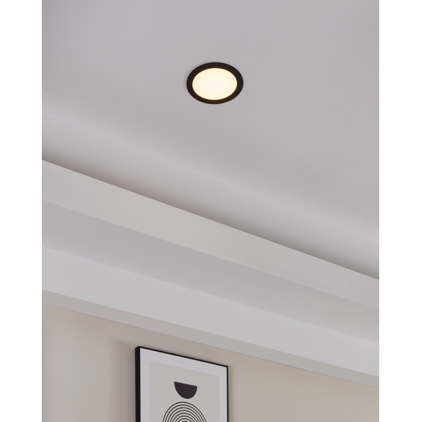 Eglo - Dæmpbar LED indbygningsspot til badeværelse LED/10,5W/230V 2700-6500K IP44 ZigBee Ø 16,5 cm