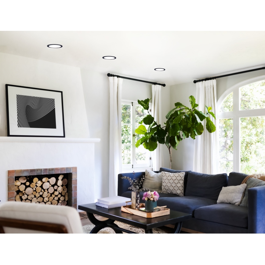 Eglo - Dæmpbar LED indbygningsspot til badeværelse LED/10,5W/230V 2700-6500K IP44 ZigBee Ø 16,5 cm