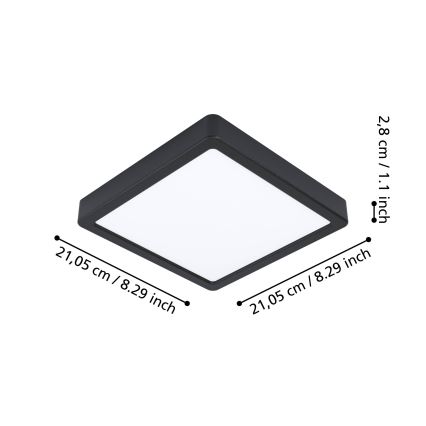 Eglo - LED badeværelseslampe dæmpbar LED/16,5W/230V IP44 ZigBee