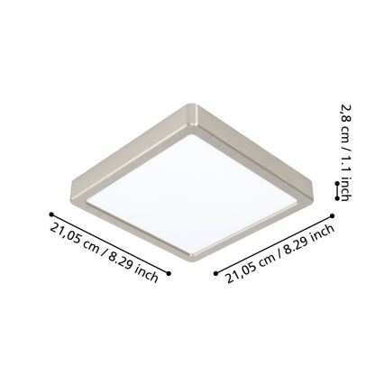 Eglo - LED badeværelseslampe dæmpbar LED/16,5W/230V IP44 ZigBee