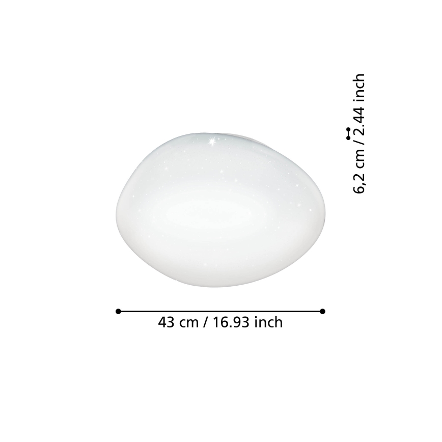 Eglo - LED RGBW Dæmpbar loftlampe LED/21,6W/230V Ø 43 cm