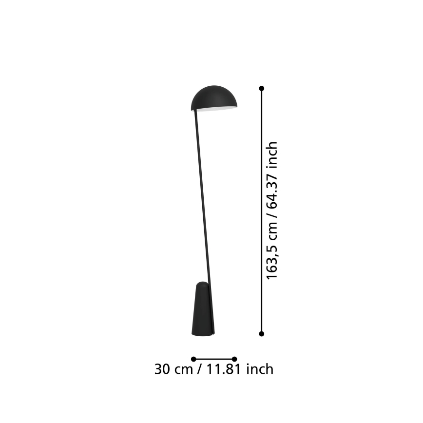 Eglo - Gulvlampe 1xE27/40W/230V