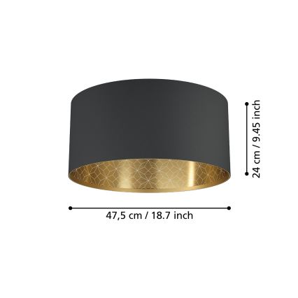 Eglo - Loftlampe 1xE27/40W/230V