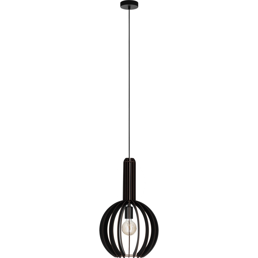 Eglo - Pendel 1xE27/40W/230V diameter 31 cm sort
