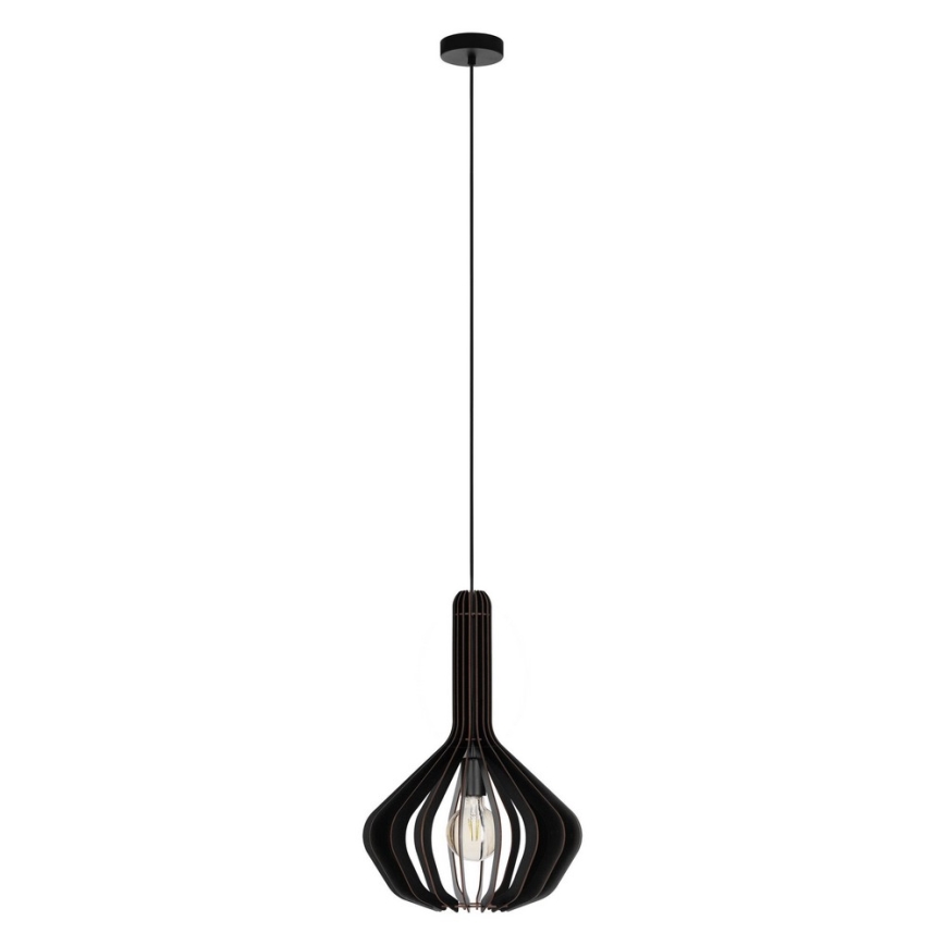 Eglo - Pendel 1xE27/40W/230V diameter 38 cm sort