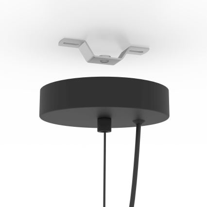 Eglo - Loftlampe på ledning 1xE27/40W/230V sort