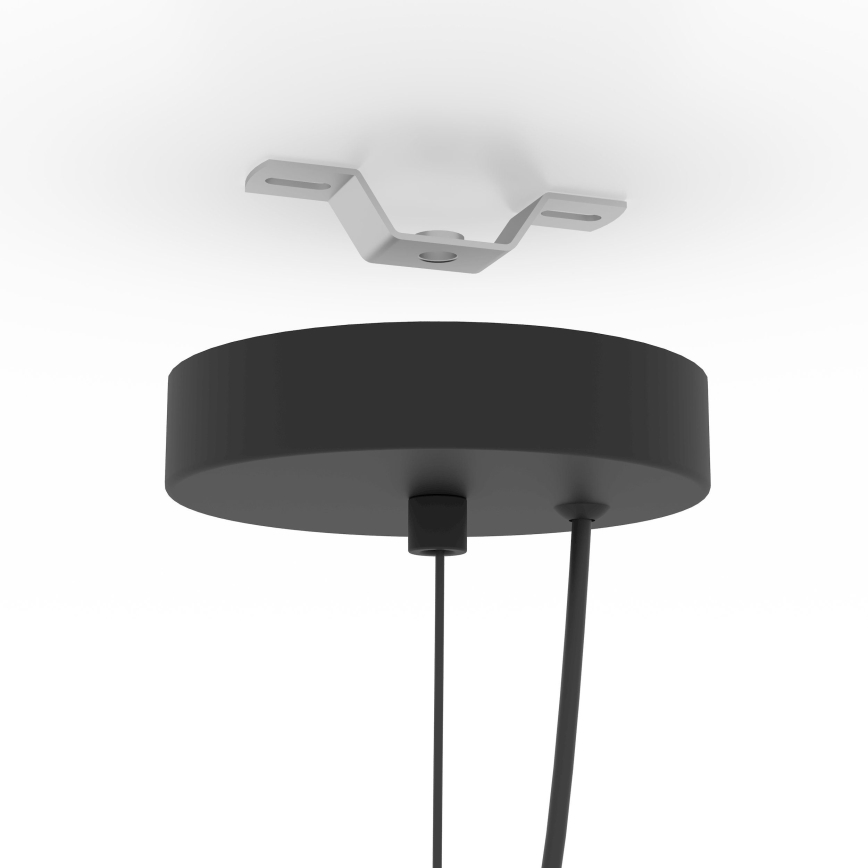 Eglo - Loftlampe på ledning 1xE27/40W/230V sort