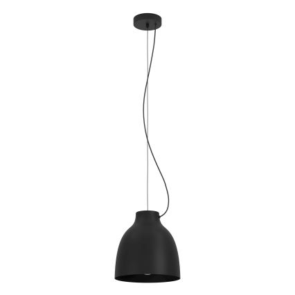 Eglo - Loftlampe på ledning 1xE27/40W/230V sort