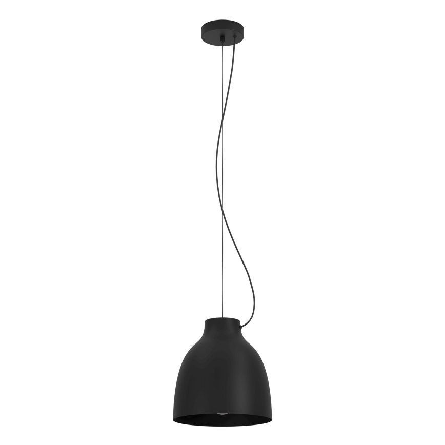 Eglo - Loftlampe på ledning 1xE27/40W/230V sort