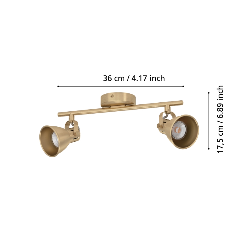 Eglo - LED Spotlampe 2xGU10/3W/230V