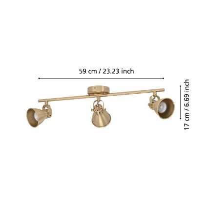 Eglo - LED spotlampe 3xGU10/3W/230V