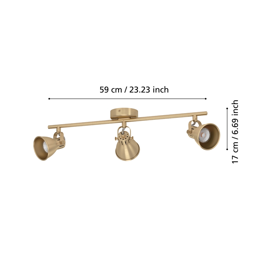 Eglo - LED spotlampe 3xGU10/3W/230V