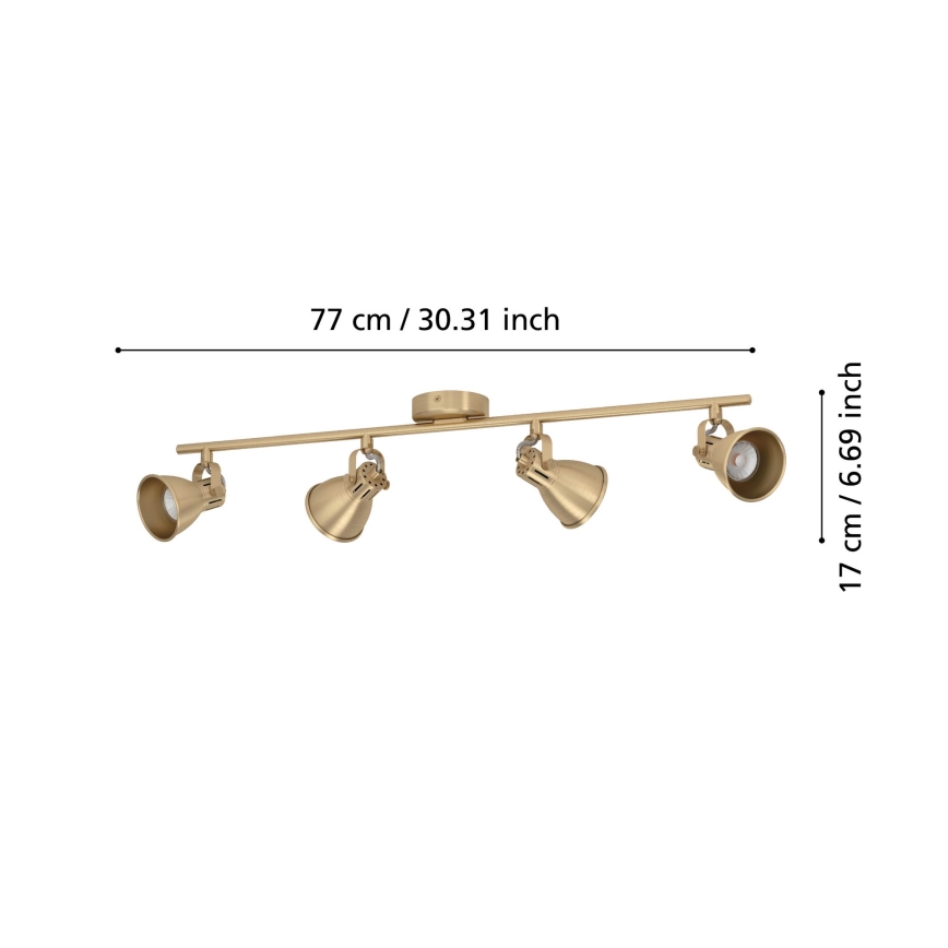 Eglo - LED spotlampe 4xGU10/3W/230V