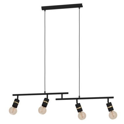 Eglo - Loftlampe med ledning 4xE27/10W/230V