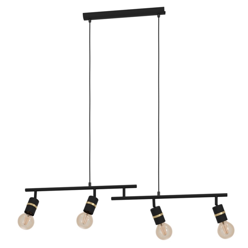 Eglo - Loftlampe med ledning 4xE27/10W/230V