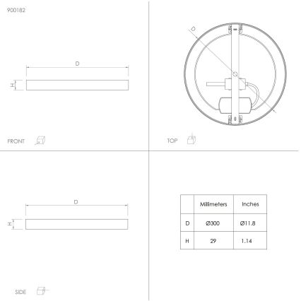 Eglo - LED loftlampe LED/20,5W/230V Ø 28,5 cm