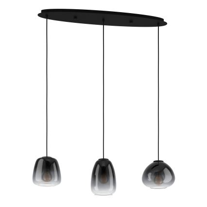 Eglo - Loftlampe med ledning 3xE27/40W/230V